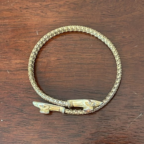 Golden Stella & Dot Snake Wrap Bracelet - Picture 2 of 4